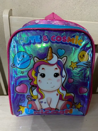Mochila Infantil Unicórnio Holográfica (Ideal para Creche / Passeio)