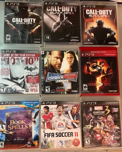 BOX 9 jogos originais de playstation 3 (PS3)
