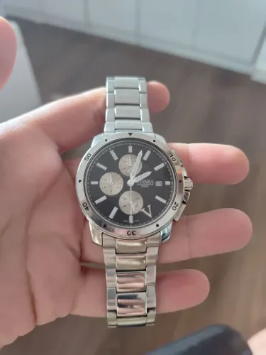 relógio vivara urban 1962 cronógrafo original usado e revisado