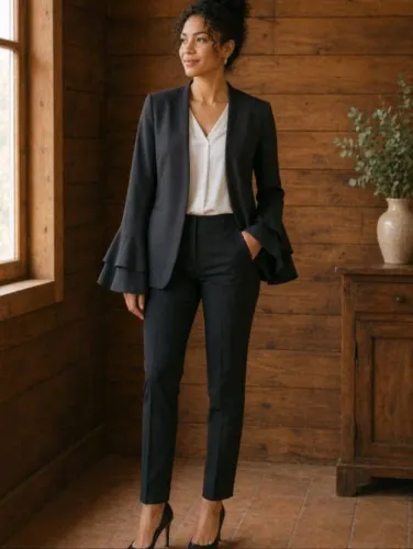 Blazer preto elegante 