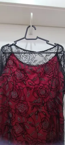 Vestido de festa vinho GG 