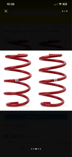 Molas Esportiva JJ Fiat Palio 