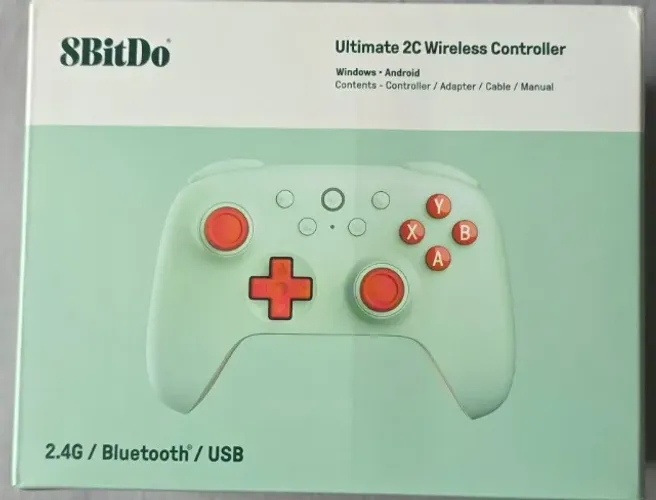 Controle 8BitDo Ultimate 2C Wireless Windows -Android - Verde- Original - Lacrado