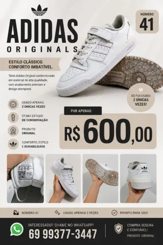 Tênis Adidas usado 2x