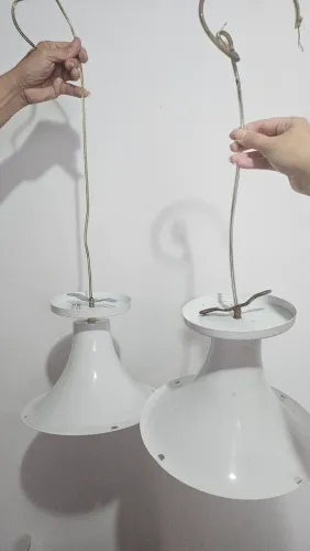 Par de Luminárias de teto
