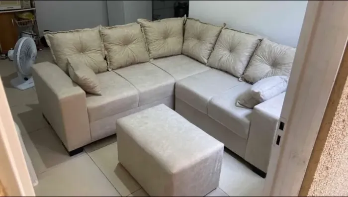 Sofá de Canto Novo, Entrega Grátis