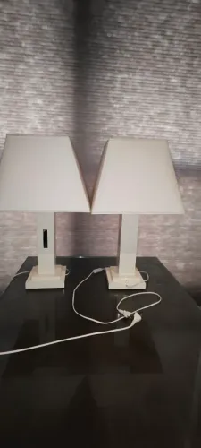 Par de Abajures Modernos para quarto