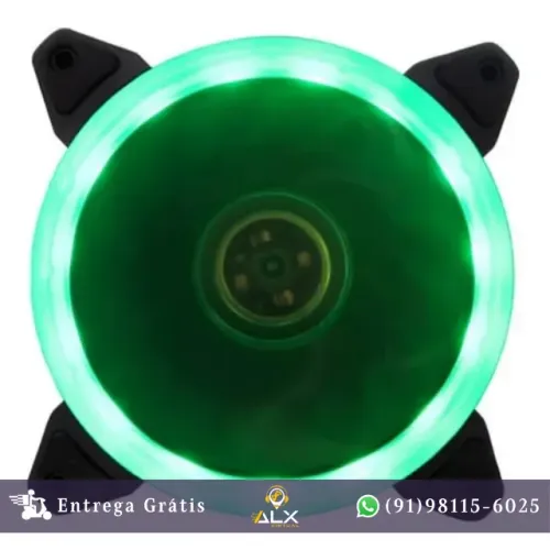 Cooler Fan Verde Ring 120mm Bluecase Bfr-05g *ENTREGA GRÁTIS*