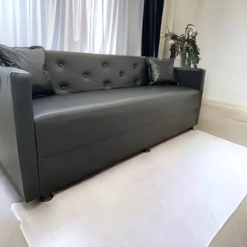 POLTRONA 3 LUGARES em corino, moderno, preço ACESSÍVEL!