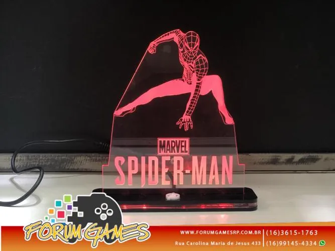 Luminárias Gamer Personalizadas de Acrílica com Luzes
