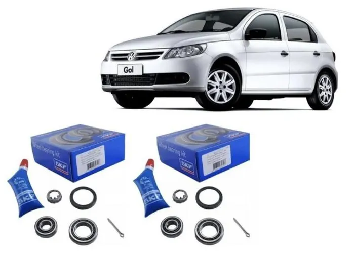 Par Kit Rolamento Roda Traseira Voyage Saveiro Parati Gol G5 1.0 1.6 Original
