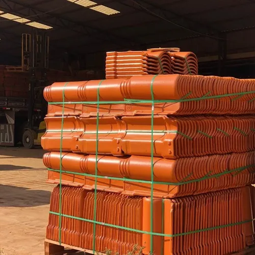 Telha Colonial Americana Vermelha Resinada - Brasileira