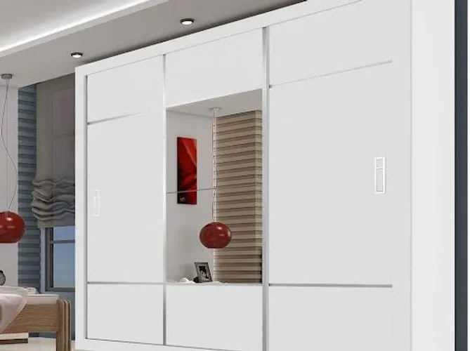 Quarto roupeiro casal com espelho 100% MDF 
