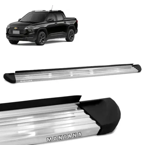 Estribo Chevrolet Montana 2023/ - Alumínio Anodizado Polido