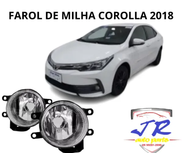 Par farol de milha corolla 2018