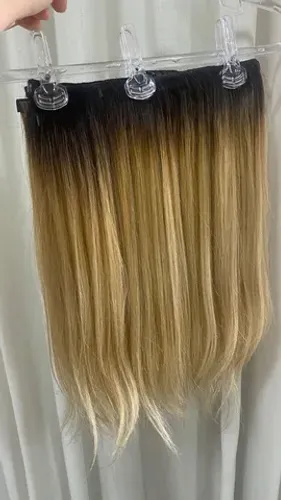Mega hair loiro esfumado - Brasileiro do sul