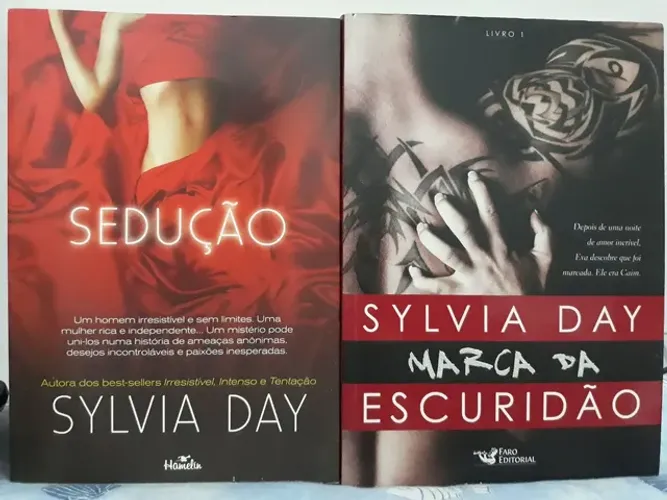 Kit com 2 Livros SYLVIA DAY: SEDUÇÃO e MARCA DA ESCURIDÃO embora excelente estado!!!
