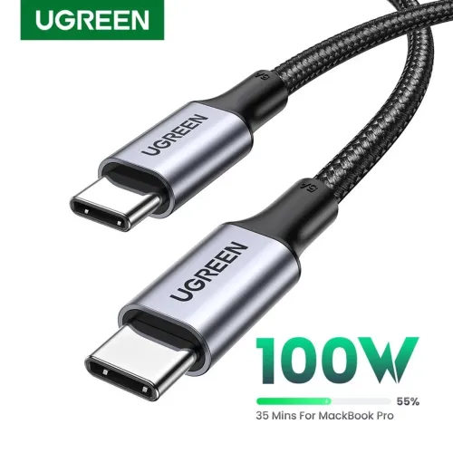 Cabo de dados Ugreen Turbo 100w 1M tipo-c usb-c