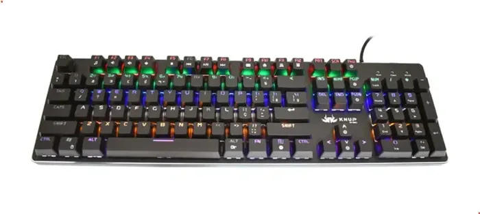 Teclado Mecânico switch blue RGB Knup 
