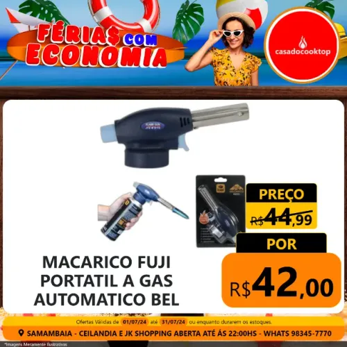 Macarico fuji portatil  a gas automatico - bel