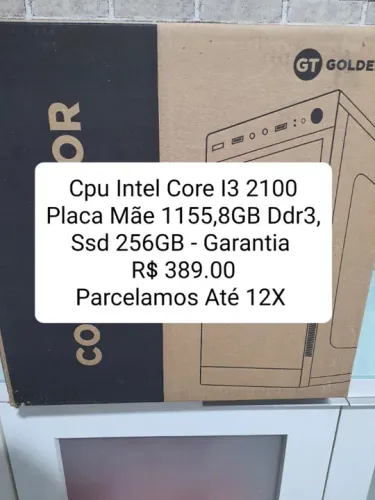 Cpu Intel Core I3 Placa 1155,8GB Ddr3,Ssd 256GB - Garantia 6 Meses