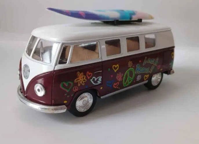 Kombi Peace Love - Brinquedo Colecionável