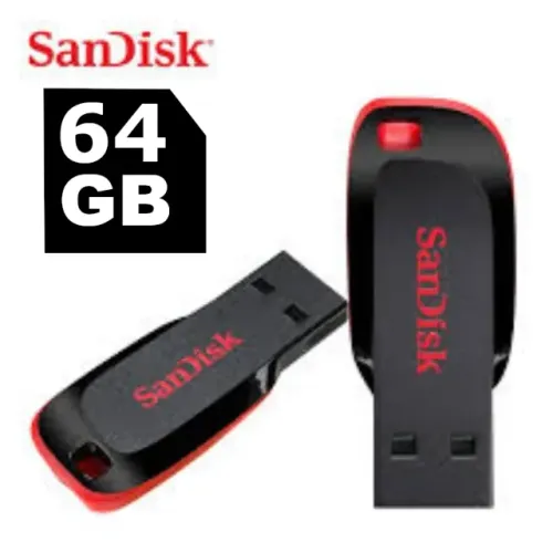 Pen drive 64G Sandisk USB 2.0 Cruzer Blade ORIGINAL