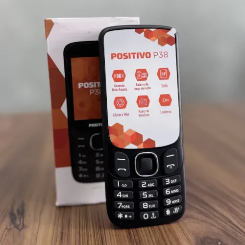Celular Telefone Positivo P38 Dual Chip, Preto, Tela 2.8?, 3G
