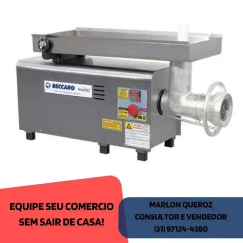 Moedor de Carne Beccaro Boca 22 Inox
