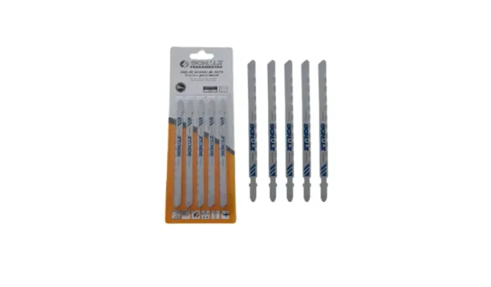 Kit com 5 lâminas para serra tico-tico metal 130mm marca Schulz