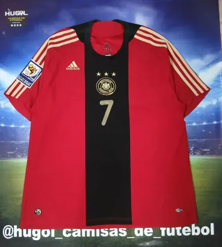Camisa da Seleção Alemã 2008 Adidas #7 Schweinsteiger Tamanho XL