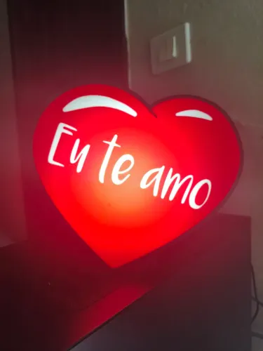 Luminária sem fio eu te amo