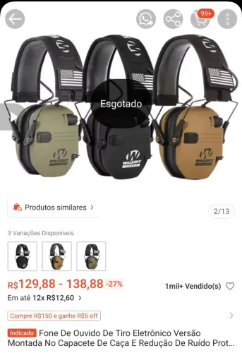 Abafador+Fone de Ouvido