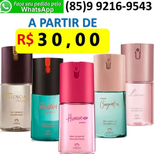 Perfume Deo Corporal Essencial Humor Kaiak Biografia Ilia Revelar Feminino 100ml Natura
