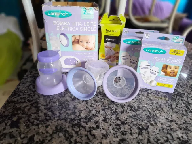 Bombinha de leite lansinoh elétrica 