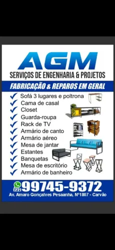 Fabricação de serralheria e manutenção e reformas prediais.