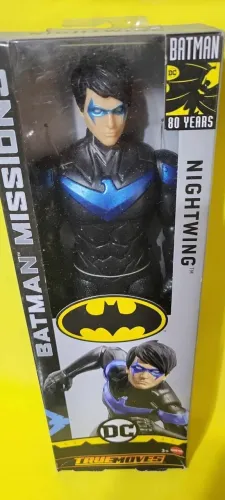 Boneco Nightwing 30cm Batman Missions True Movies - Mattel