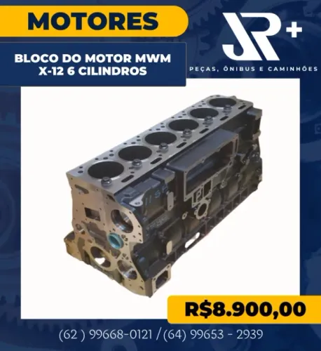 Bloco do Motor MWM X-12 6 Cilindros