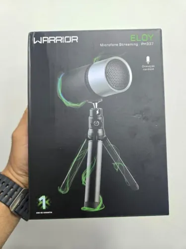 Microfone Gamer USB Eloy Streaming Noise Cancelling Warrior