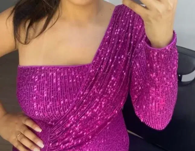 Vestido de Festa Fucsia