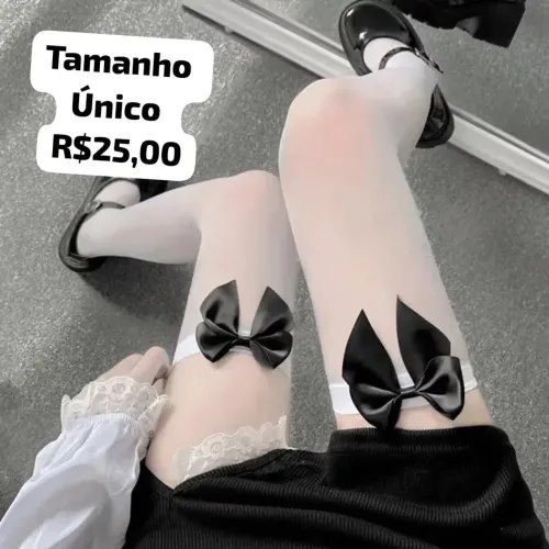 Meias 7/8 com Laços