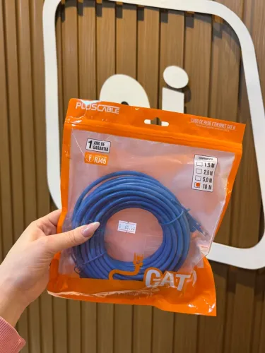 Cabo de Rede Ethernet CAT 6 10 Metros