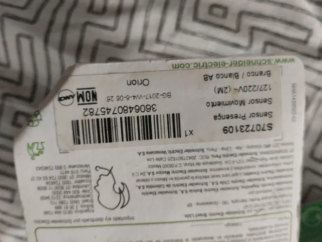 Sensor de Presença Schneider Orion 127/220V