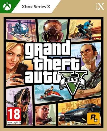 Jogo Original GTA 5 Xbox Series X- Grand Theft Auto V Mídia Física - Seminovo