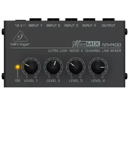 Mixer Compacto Behringer Micromix Mx400 4 Canais Low Noise 110V