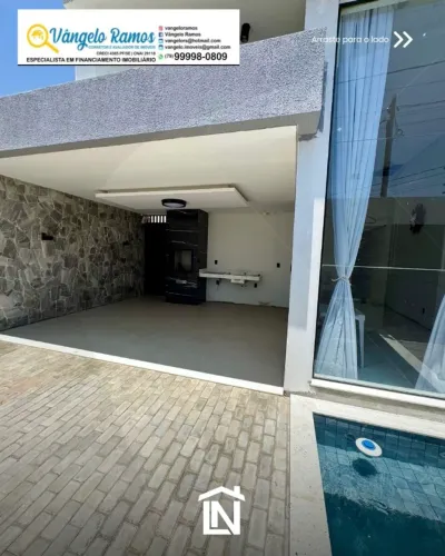 Casa com Piscina, área gourmet e vagas de garagem, na Barra dos Coqueiros