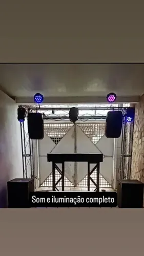 Dj, som e iluminação