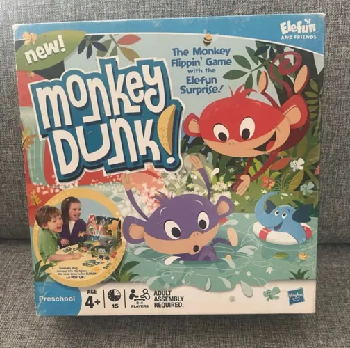 jogo monkey dunk - elefun- importado