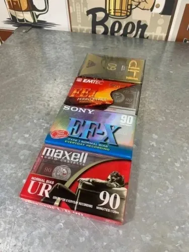 Fitas Cassete k7 - Novas E Lacradas - Vintage Receiver Tape Deck Som Toca Disco Lp