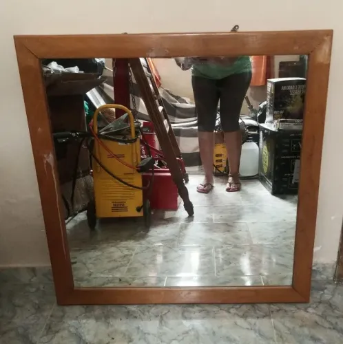 Espelhão 0,80 x 0,80 com moldura